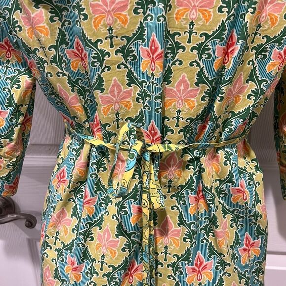 Matilda Jane button down green acres tunic top / dress size small - Picture 5 of 8